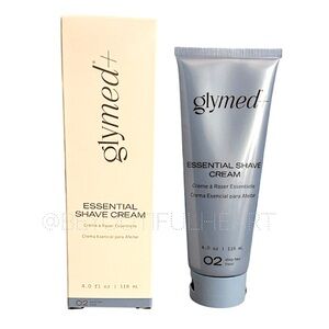 GlyMed Plus Essential Shave Cream for Men and Women, Full Size 4 fl oz / 118 ml